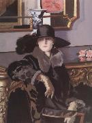 Francis Campbell Boileau Cadell Lady in Black USA oil painting artist